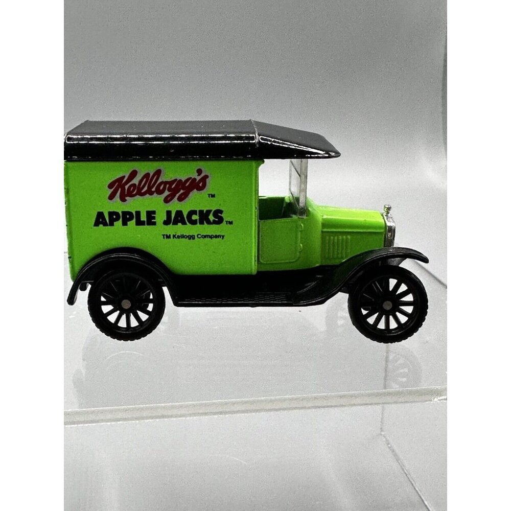 Vintage 1989 MATCHBOX 1:52 Diecast Green 1921 Ford Model T Kellogg’s Apple Jacks